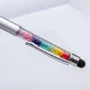 Stylo à bille en métal cristal diamant écran tactile stylo capacitif en gros publicité cadeau stylo d'écriture personnalisé en gros 220712