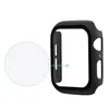 360 Full Tempered Glass Film For 38mm 42 mm 40mm 44mm Bumper Frame PC Hard Case With Screen Protector Watch 5 4 3 2 1 Cover