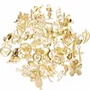 Charms pc's/set veel goud/verzilverde/bronzen gemengde stijlen charm hangers diy sieraden voor ketting armband ambachtelijke bevindingen #240209charms