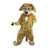 Halloween Brown Husky Dog Mascot Costume Costume de haute qualité Le personnage de dessin vers le personnage de caractéristique Unisexe Adultes tenue Christmas Carnival Fancy Dishing