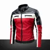 Biker Jacket Men 2022 Nieuwe mannen splitsen mode lederen jas Nieuw motorleren jas Casual mannen kleding plus maat 5xl l220801