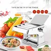 Manual Noodle Machine Small Household Pasta Machine Two Knives Maker Multi-Kinetic Stainless Steel Kitchen Tools N