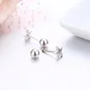 Stud Cute Mini Small Five Point Star Screw Back Earrings For Women Kids Baby Girls Rose Gold Color Piercing Jewelry OorbellenStud Odet22