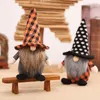 Party Supplies Halloween Gnome Decorations Handmade Elf Plush Doll for Home Bar Decor Household Ornaments Kids Gifts PHJK2208