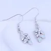 Dangle & Chandelier Classic Leaf 925 Silver Stamped Bronze Earrings Business Gift For Women's Exclusive Design OE779Dangle