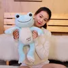 53cm Cute Frog Plush Toy Colorful Cartoon Smile Frog Pillow Stuffed Soft Dolls Children Baby Nice Birthday Xmas Gift LA336