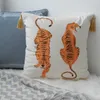 Cuscino /copertura decorativa custodia decorativa decorativa moderna lussuosa semplice tigre arancione stampato artistico coussin sedia di divano decorazione /cushio decorativo