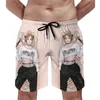 Мужские шорты Nobara Kugisaki Smile Board jujutsu kaisen patter Beach Man Customs Plus Size Swim Trunks Подарок Ideamen's