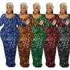 Plus size jurken zz dames kledingjurk sexy luipaard print vierkante nek lange mouw feest clubkleding druppel groothandelplus