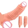 Sex Toy Massager -typer Fördröjning Ejakulation Penis Munstycken ärmar Återanvändbara ringar Scrotum Bår Vuxna leksaker för män