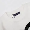 22SS Hommes Designers T-shirts Tee-shirt Tricot Visage Imprimer Manches courtes Col ras du cou Streetwear Abricot noir Xinxinbuy S-L
