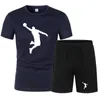 Summer Men S Brand Sportswear Shorts Set korte mouw ademend rooster T -shirt en casualwear basketbaltraining 220712