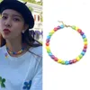 Chokers Céramique Couleur Love Splicing Collier À La Mode Fille Coeur Niche Conception Pêche Clavicule Chaîne Gothique Choker 2022Chokers Elle22