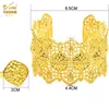 Aniid Dubai Gold Mankiet Banles z pierścieniem Nigerian Wedding Bridal Bangle Charm Bracelets Hurtowe prezenty 220726
