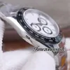 N V4 SA4130 Automatic Chronograph Mens Watch Ceramic Bezel White Black Dial Stick 904L OysterSteel Bracelet With Warranty Card Timezonewatch Super Edition R01