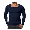 Autumn Mens stickad tröja Pullover Manlig Casual Slim Fit Sweaters Oneck Långärmad svart röd pullover S2XL 220817