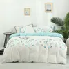 Ensembles de literie Literie Coton Brodé 4 pièces Ensemble Twill Double Housse de Couette Processus de Broderie CoverBedding