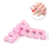 100 st Nail Art Toe Separator Foots Svampfingrar Separatorer Soft Gel UV Polish Nail Salon Supplies Pedicure Manicure Tools