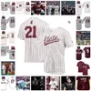 Maillot de baseball NCAA 2022 cousu Mississippi State Bulldogs 34 Hunter Renfroe 28 Chris Stratton 8 Ed Easley 28 Paul Maholm 17 Matt Ginter Eric Dubose Jacob Lindgren