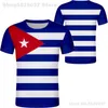 CUBA t-shirt bricolage gratuit sur mesure nom numéro t-shirt drapeaux de nation pays espagnol cu Ernesto Guevara imprimer po vêtements cubains 220702