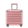 Travel Tale Inch Aluminium Frame Cabin Laptop Suitcase Small Business Hand Bagage on Wheel J220708 J220708