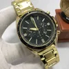 Watches Wrist Luxury Designer Titta på mäns affär Casual rostfritt stål Kronograf Perpetual Calendar