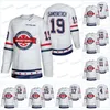 Maillot de l'équipe MitNess USA blanc 2021 BioSteel All-American Game Ryan Ufko Cole Sillinger Matt Knies Victor Mancini Shai Buium Josh Doan Cam Berg