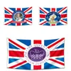 Yeni Kraliçe Elizabeth II Platinumlar Jübile Bayrağı 90 * 150 cm Union Jack Queens 70th Yıldönümü İngiliz Hediyelik Eşya