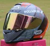 Motorfiets helmen schoeni x14 helm x-fouteen r1 60th Anniversary Edition Black Orange Full Face Racing Casco de Motocl