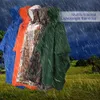 3 in 1 Raincoat Backpack Rain Cover Hood Hiking Cycling Poncho Rain coat Waterproof Outdoor Camping Tent Mat