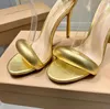 Gianvito rossi sandallar10.5cm stiletto topuklu sandaletler elbise ayakkabı topukları yaz lüks tasarımcı sandaletler siyah ayak kayış topuklu arka fermuarlı ayakkabı