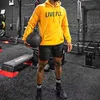 Pantaloncini da corsa da palestra per uomo Tasca con cerniera Slim Fit Fitness Ruuning Jogging Allenamento Allenamento Pantaloni estivi Pantaloni corti sportivi da corsa