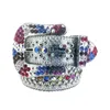 2022 Fashion Rhinestone Belt Simon Silver Shiny Diamond Crystal Ladies Waist Belt for Jeans93767621792802