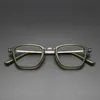 Strutimenti di prescrizione quadrati acetato fatto a mano in Italia con telai ottici miopia iperopia degli occhiali con telai di titanio vintage rlt5880