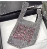 Merci paillettes sac petits sacs fourre-tout cristal Bling mode dame seau sacs à main gilet filles paillettes s 220630