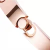 Mens Designer Bangle 4mm عرض 16-19 سم الحجم الفضي Rose Gold Love Bracelet