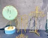 Jewelry display props personalized metal jewelrys rack ornaments storage metal flannelette show racks