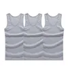 3pcs/Lot Man's Cotton Cotton Solid Whipless Write Clothing Mens Supless Tank Step Menshirt Menshirts 220531