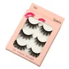 Hand Made Reusable Mink Fake Eyelashes 3 Pairs Set Soft & Vivid Natural Thick Charming False Lashes Extensions Full Strip Lashes Makeup for Eyes 10 Models DHL