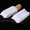 Различные размеры белая боковая пакетная упаковка для бумажной бумаги тепло, герметизируемый открытый верхний бумажный пакет для хранения чайных продуктов LX4839