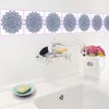 Наклейки на стену 20 шт. Мандала стиль PVC цветочная стикер кухня ванная комната плитка талия самоклеящаяся напольная экологическая