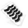 5 Pairs 3D Vizon Kirpikleri Doğal Yanlış Eyelashes Kalın Uzun Siyah Yumuşak Göz Makyaj 3D Kirpik Uzatma Kiti Vizon Kirpik 6 Styls Dropshipping