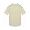 T-shirts pour hommes version haute lettres d'impression correctes split impression manches courtes peuvent être solides