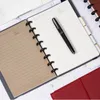 Z Thenon a5 grzybowy notebook okładka pu skórzana dysk oprawiony luźne liście Planner Shell Business Pomiar Akcesoria 220713