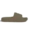 Adilette 22 Sliders slippers slijbanen Designer Sandalen Heren Grijze Desert Sand Magic Lime Luxe Pantoufle Flip Flops Platform Scuffs Sandales Maat 36-45