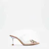 2022 여름 뉴 모조 다이아몬드 싱글 신발 여성 형제 패션 포인트 발가락 하이힐 섹시한 스틸레토 뮬러 샌들 펌프 G220527