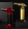 Les plus récentes grandes torches Strongtes jet plus léger Boughtane Boughter Lightters Lights Igniter No Gas for BBQ Kitchen Barbecue Camping Tools