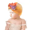 Baby Tie-Dye Turban Cap Indi's Hat Bowknot Headbands Elasticity Headwraps Stretchy Hair Bands Barn Flickor Fashion Hairs Tillbehör