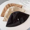 새로운 패션 Drawstring 어부의 모자 여성 파나마 검은 양동이 모자 낚시 모자 어부 모자 힙합 캐주얼 태양 모자 g220418