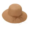 Chapéus de aba larga Sun Shack Women Summer Straw Hat Beach Praia Dobrável Roll Up Protection Mesh Mesh Menwide Pros22